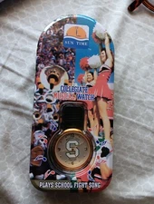 Sun Time 1995 Brand New Collegiate Musical Watch Michigan State Spartans Vintage