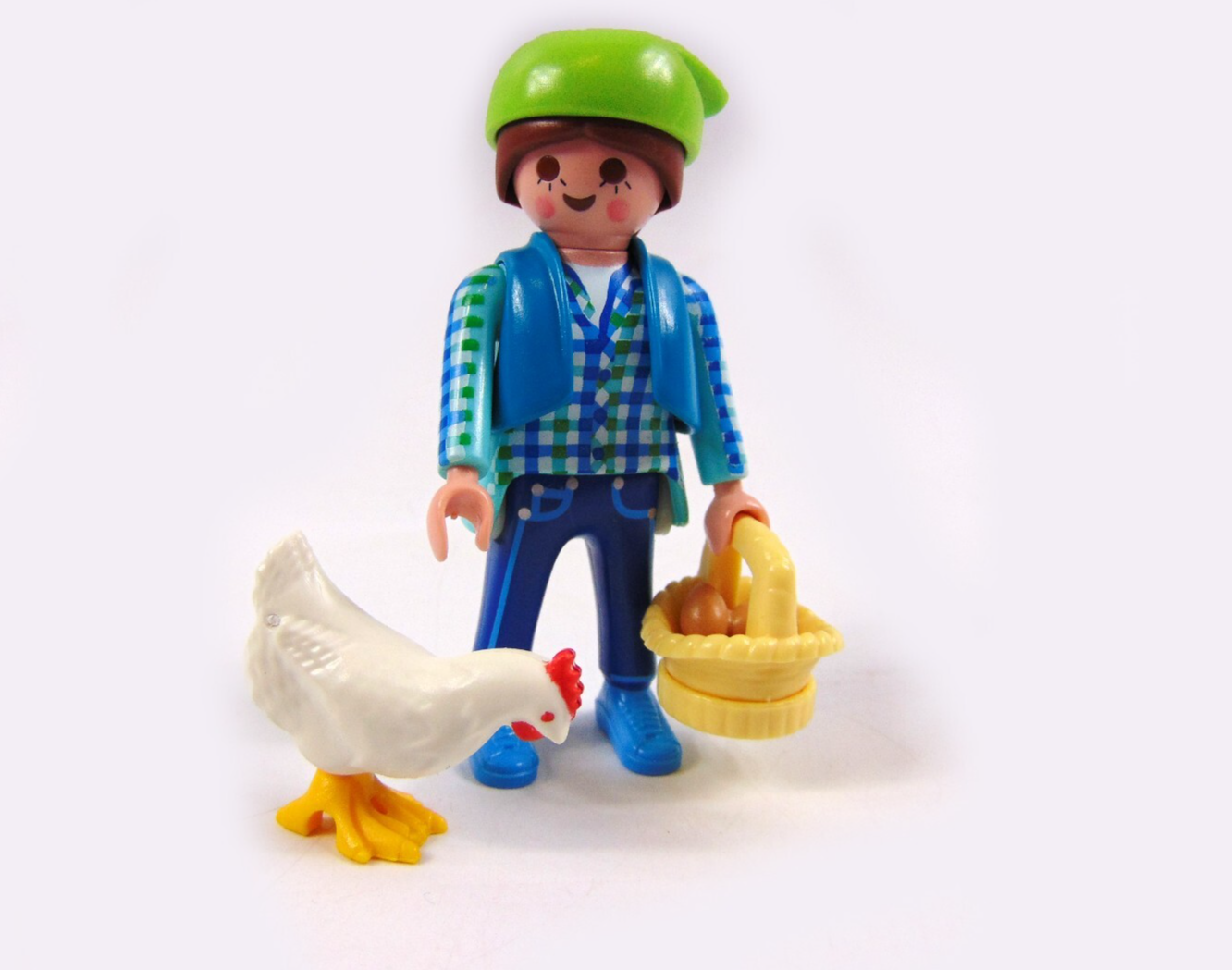 Playmobil 70030 Playmo-Friends Farmer Figure Chicken Eggs