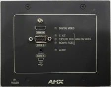 AMX FG1010-320-BL AVB-WP-TX-MULTI-DXLINK-BL WALLPLATE TRANSMITTER
