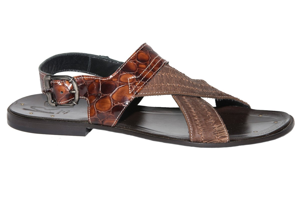 Roberto Guerrini - chocolate brown suede shoes Roberto Guerrini S300 Brown Patent Leather Suede Trim Back  main image 2