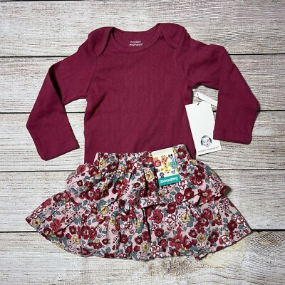 Garanimals Baby Girl Outfit Size 12 NWT! Long Sleeve