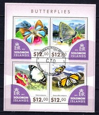Animaux Papillons Salomon 2015 (66) Yvert n° 2812 à 2815 oblitérés
