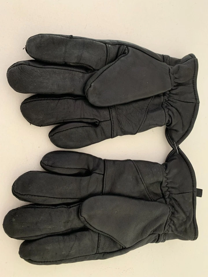 Guantes COVINGTON Vintage Negros 100% Cuero Genuino Forrados Para Hombre Talla Grande Foto 2 de 4