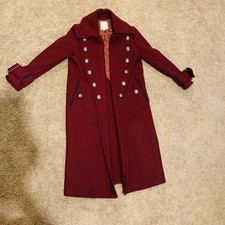 Burgundy Women’s Business Causal Thick Coat