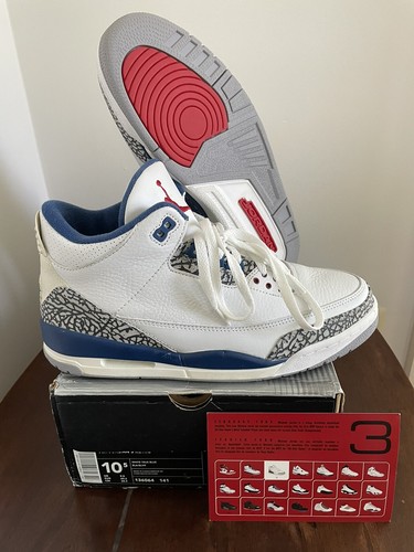 Nike Air Jordan 3 III 2001 True Blue 10 