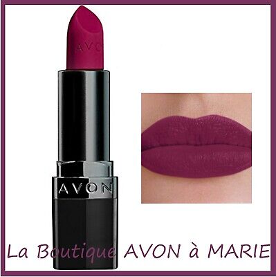 Berry Blast Red To Lips Purple Mat Perfectly Matte Lipstick Avon True Ebay