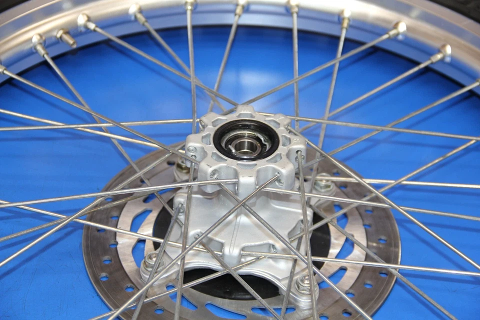 93-22 XR650L XR 650L 2001 llanta delantera radios centrales buje husillo rotor neumático Foto 2 de 4