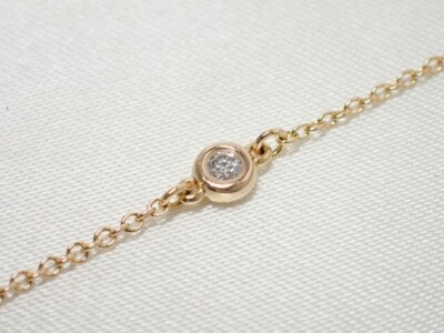 Tiffany & Co. Bracelet Au750 Pink Gold Elsa Peretti By the Yard 3P