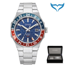 Zegarek automatyczny Citizen NB6030-59L Seria 8 Automatyczny 10bar niebieski Data GMT Sapphire 24