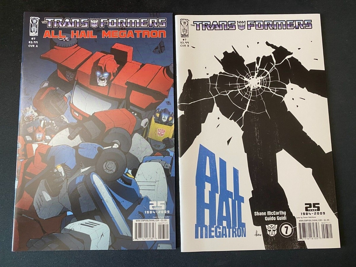 Transformers All Hail Megatron #7 A & B Variants IDW | eBay