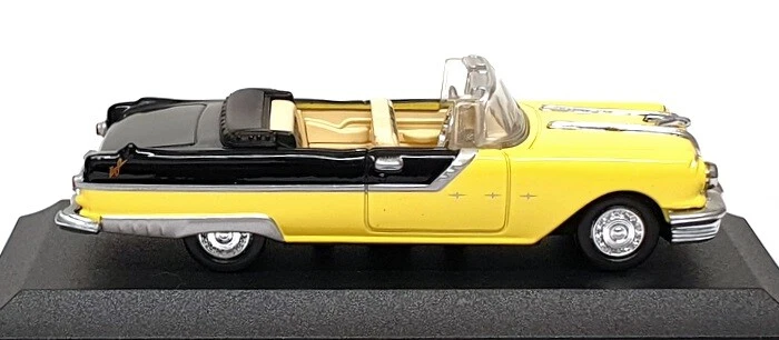 New Ray 1/43 Scale Diecast 48016 - 1955 Pontiac Starchief - Yellow/Black - Image 3 of 4
