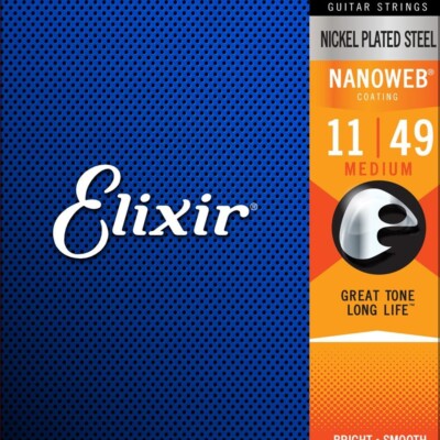 Elixir Saiten für E-Gitarre mit NANOWEB Beschichtung