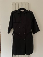 Gerard Darel Designer Black 3/4 Sleeve Coat Size 42