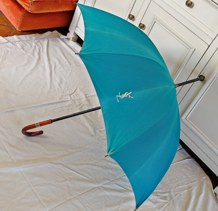 Parapluie vintage Yves Saint Laurent YSL By doppler made in Austria 100%Cotton