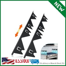 Stove Gap Covers Stainless Steel, 2 Pack Stove Gap Filler Easy Retractable Lengt