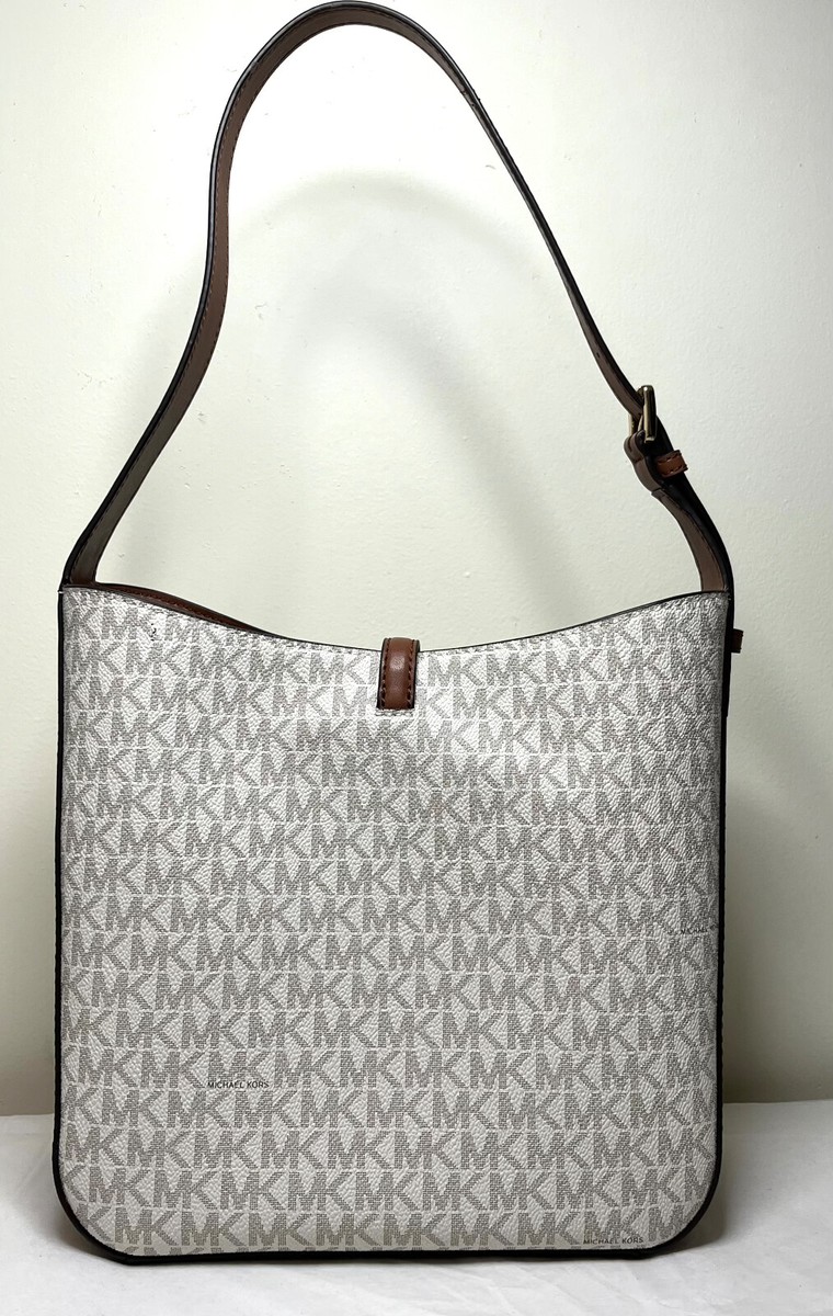 Michael Kors Lyra Small Bucket Mk PVC Leather Shoulder Bag | eBay