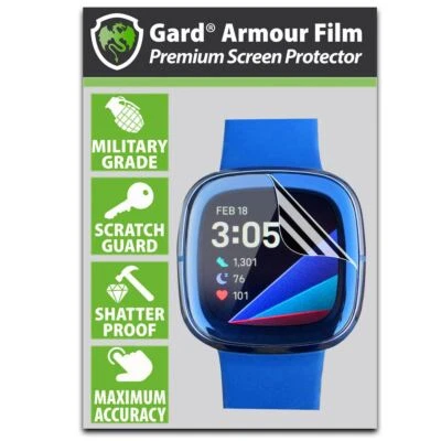 GARD [3-Pack] Screen Protector for Fitbit Smartwatch Versa/Sense/Inspire/Charge/2/3/4