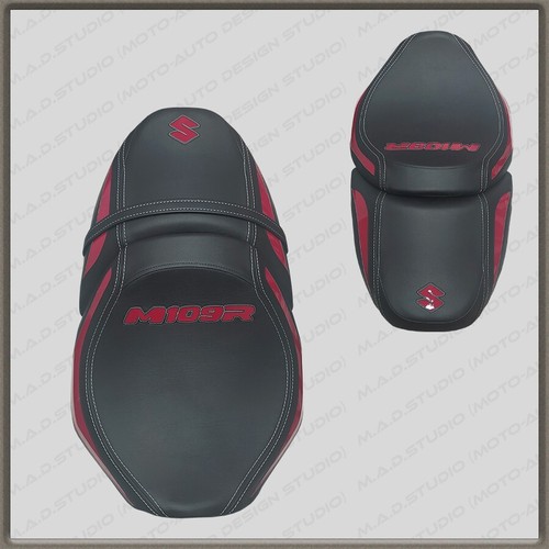 CUSTOM (Black+Red-gloss) Seat Cover Suzuki BOULEVARD M109R (INTRUDER M1800R) 06+ - Bild 5 von 13
