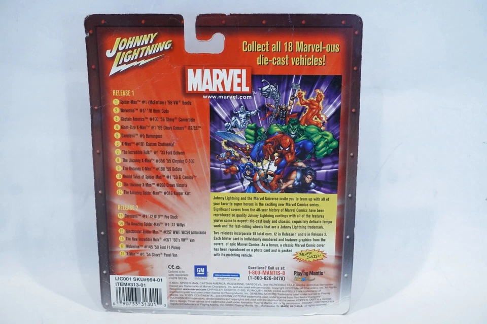 Johnny Lightning The Amazing Spider-Man 316 Kopper Kart BRAND NEW FACTORY SEALED - Image 2 of 4