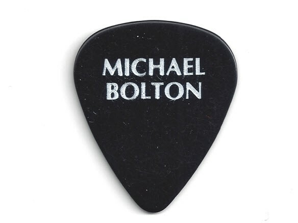MICHAEL BOLTON GUITAR PICK PERSONAL TOUR PLECTRUM RARE CONCERT STAGE GENUINE WOW