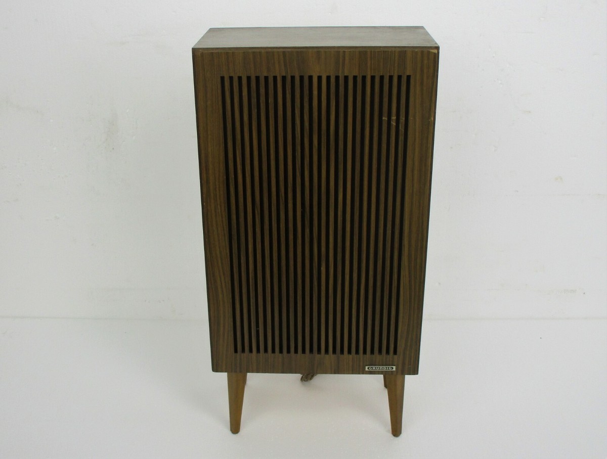 Retro Grundig Speaker Box Wood germany Tested and Working