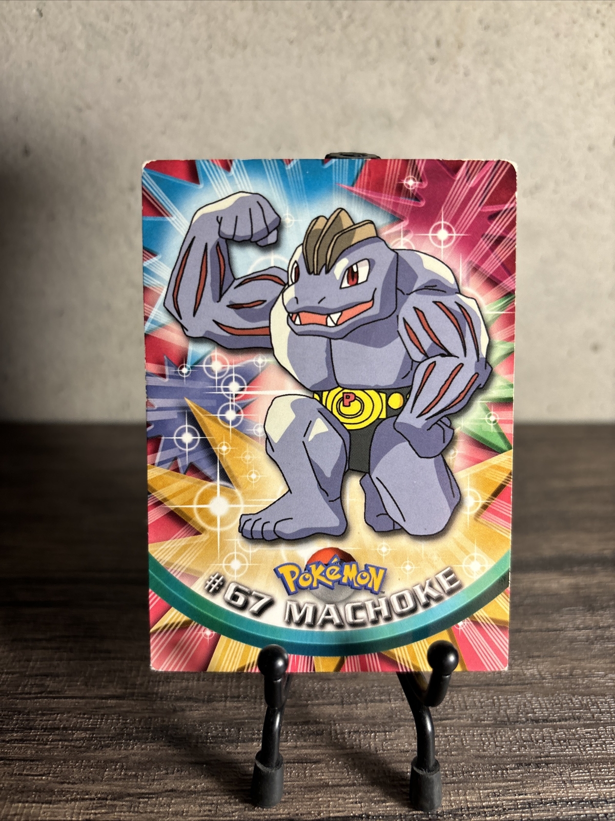 Pokemon Card Machoke #67 TOPPS Series 1 1st Print Blue Logo-Non Holo-MP!!