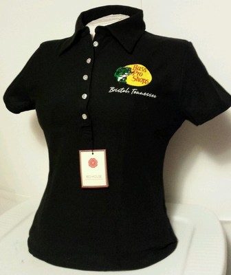 NEW Red House Women's Embroidered Bass Pro Shops Bristol Tennessee Polo Size XS