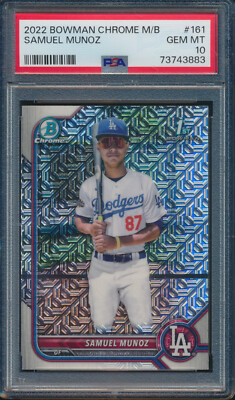 PSA 10 ELLY DE LA CRUZ 2022 Bowman Chrome MEGA BOX Mojo Refractor