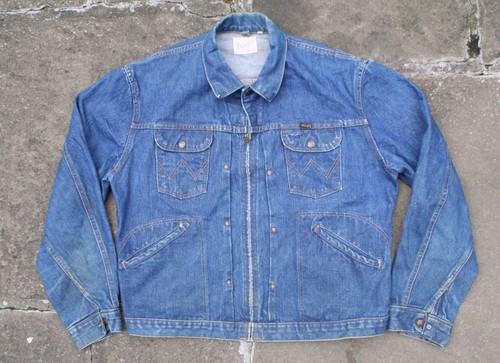 VTG 60s 70s WRANGLER PLEATED DENIM 