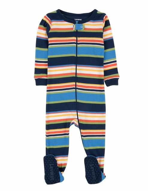 Leveret Striped Baby Boys Footed Pajamas Sleeper 100 Cotton Kids Toddler Pjs For Sale Online Ebay