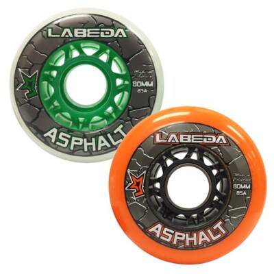 Labeda Ashalt Rollen 76 mm & 80 mm 4er Pack Streethockey Rollen