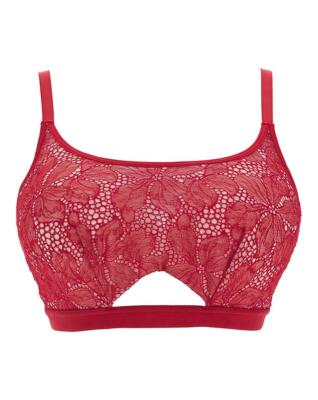 Pretty Secrets Spitzen Bügel BH Top UK 38F, US 38I, EUR 85H