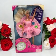 Muñeca Barbie de maquillaje Twirlin' con bonificación de uñas 1997 Mattel juguete coleccionable rubia