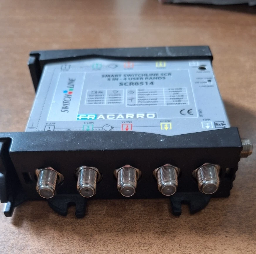 Centralina FRACARRO SCR8514 MULTISWITCH SCR 5IN 1OUT 4USER - Immagine 2 di 4