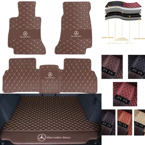 For Mercedes-Benz 1995-2025 All Models Custom Car Floor Mats Carpets Waterproof - Bild 5 von 42
