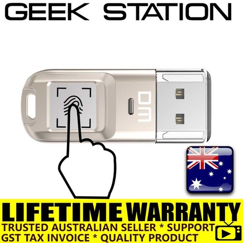 DM 32GB 64gb Fingerprint Encrypted Pen Drive Secure Memory USB Stick AES256 - Picture 1 of 10