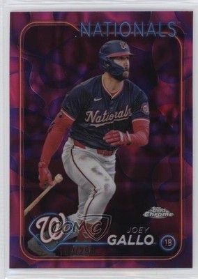 2024 Chrome Update Magenta & Purple Lava Lamp Refractor 100/299 Joey Gallo ut4