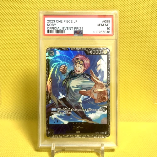 One Piece Card Japanese【Koby】PSA10 OP02-098 Official Event Prize Promo Bandai