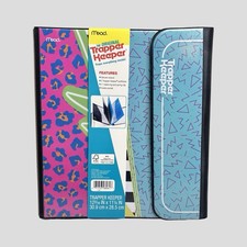 Retro Style Trapper Keeper Binder Mead With 2 Folders NEW Portfolio 2021