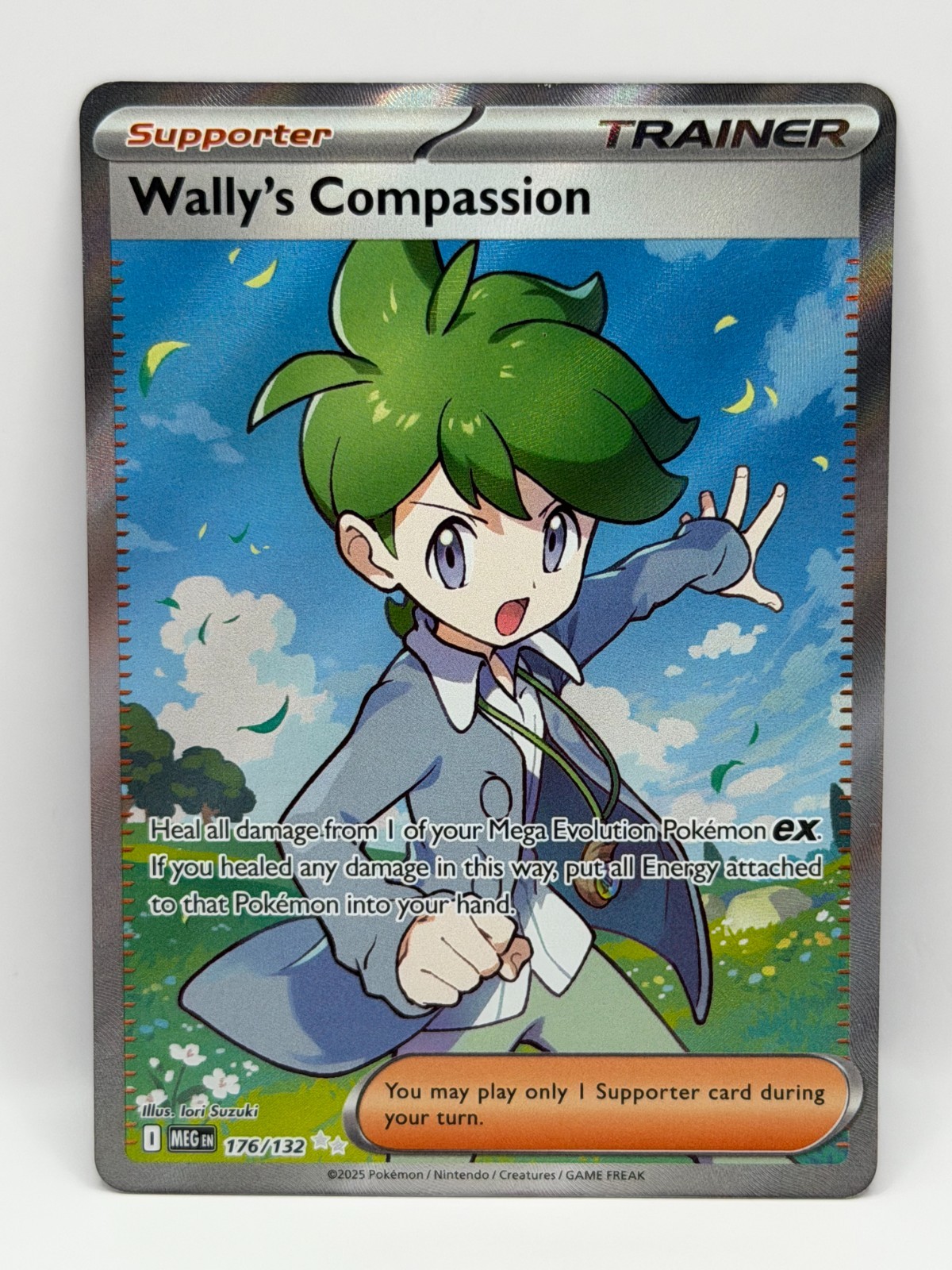 Wally's Compassion 176/132 Mega Evolution NM Ultra Rare Holo Pokemon TCG