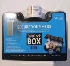 Safer Lock Box Secure You Medications Combination Lock Black