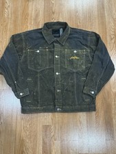 Vintage Johnny Blaze Men's Blue Collared Denim Trucker Jacket - Size L .!!