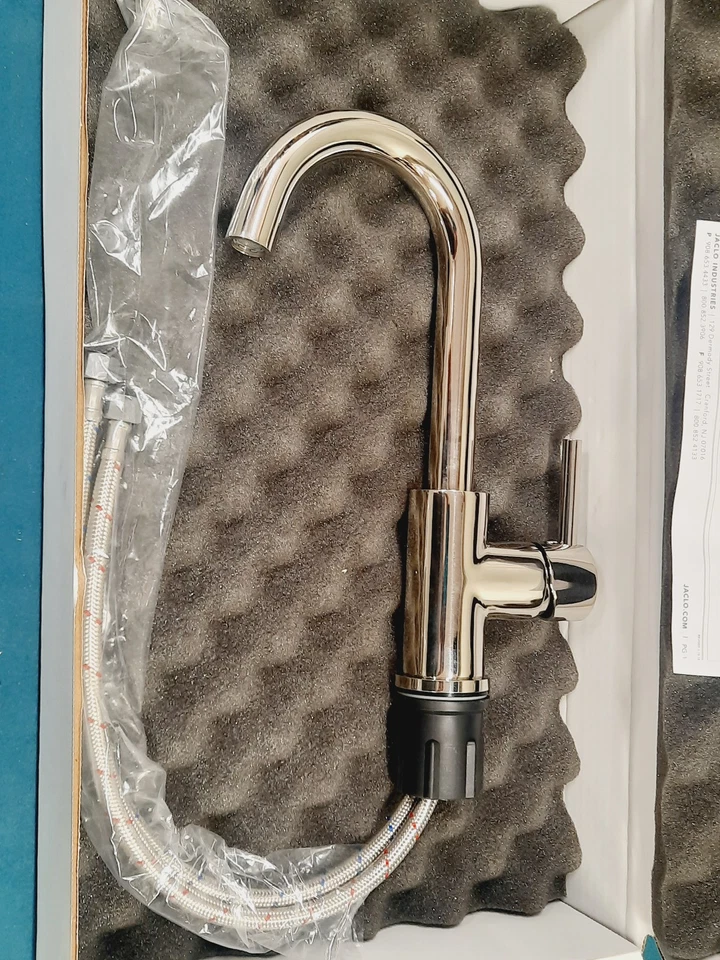 Jaclo Uptown 6677-PN Contempo Single Hole Faucet Polished Nickel *READ* - Image 2 of 4