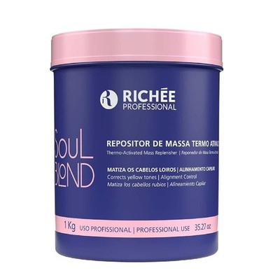 Richee Soul Mask Blond Thermo-Activated Mass Replenisher   1000g / 35.27oz