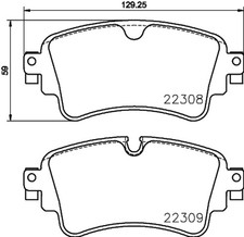 Bremsbelagsatz Scheibenbremse XTRA LINE - Ceramic BREMBO P85154NX für VW TOUAREG