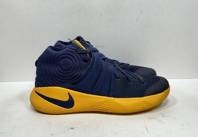 Nike Kyrie 2 Cavs Midnight Navy Yellow Mens Sz 12 Basketball Shoes 819583-447