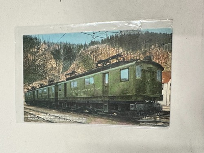#ad #ad Vintage Great Northern Electric Train Cascade Tunnel Washington Postcard $25.00