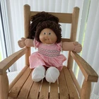 VTG Doll Cabbage Patch Coleco 1983 Girl 16" Brown Hair Dimples Tooth KT