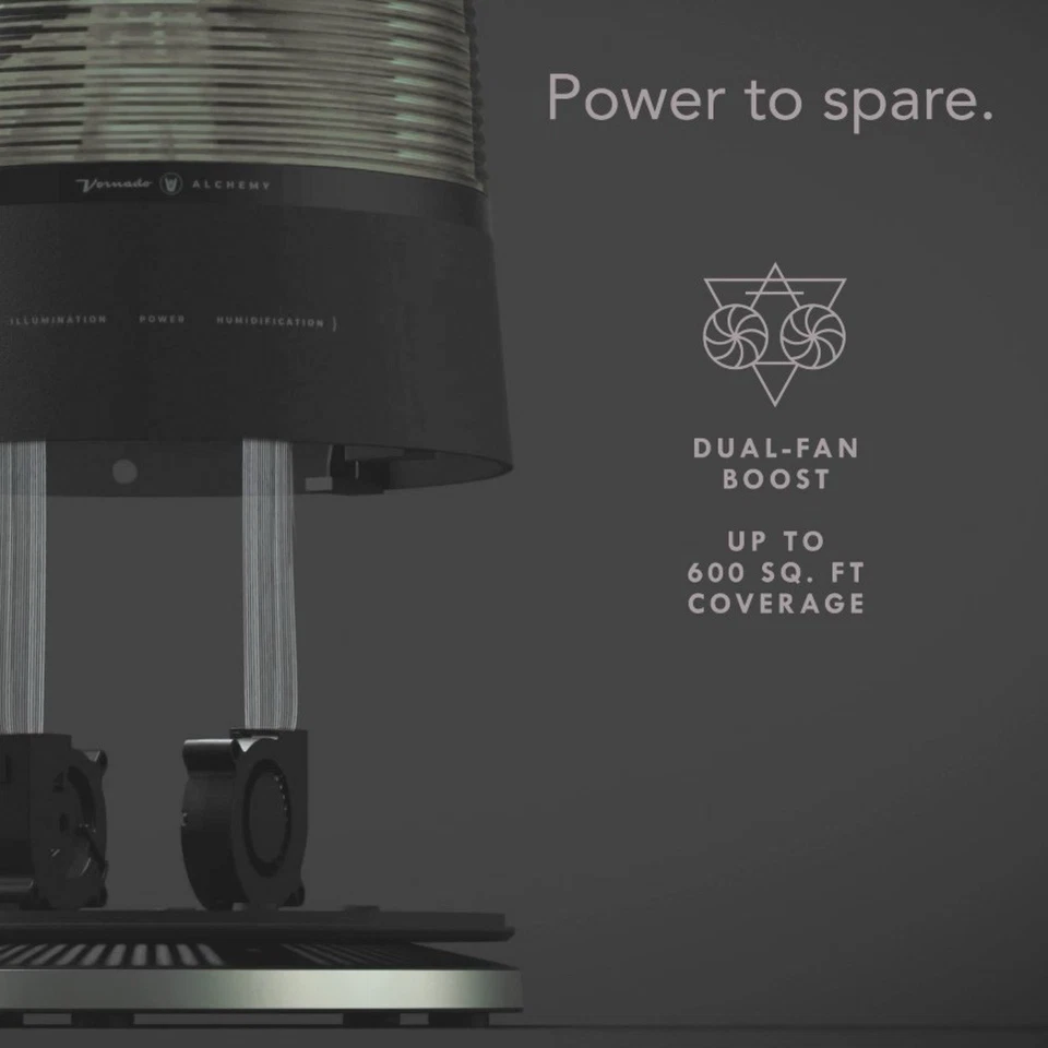 Vornado Lucerna 3 Ultrasonic Humidifier, 1.5L, 28Hr Cool Mist, 2 Settings, Amber - Image 4 of 4