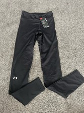 Under Armour Women's UA ColdGear Leggings Small Black NWT Compression F8